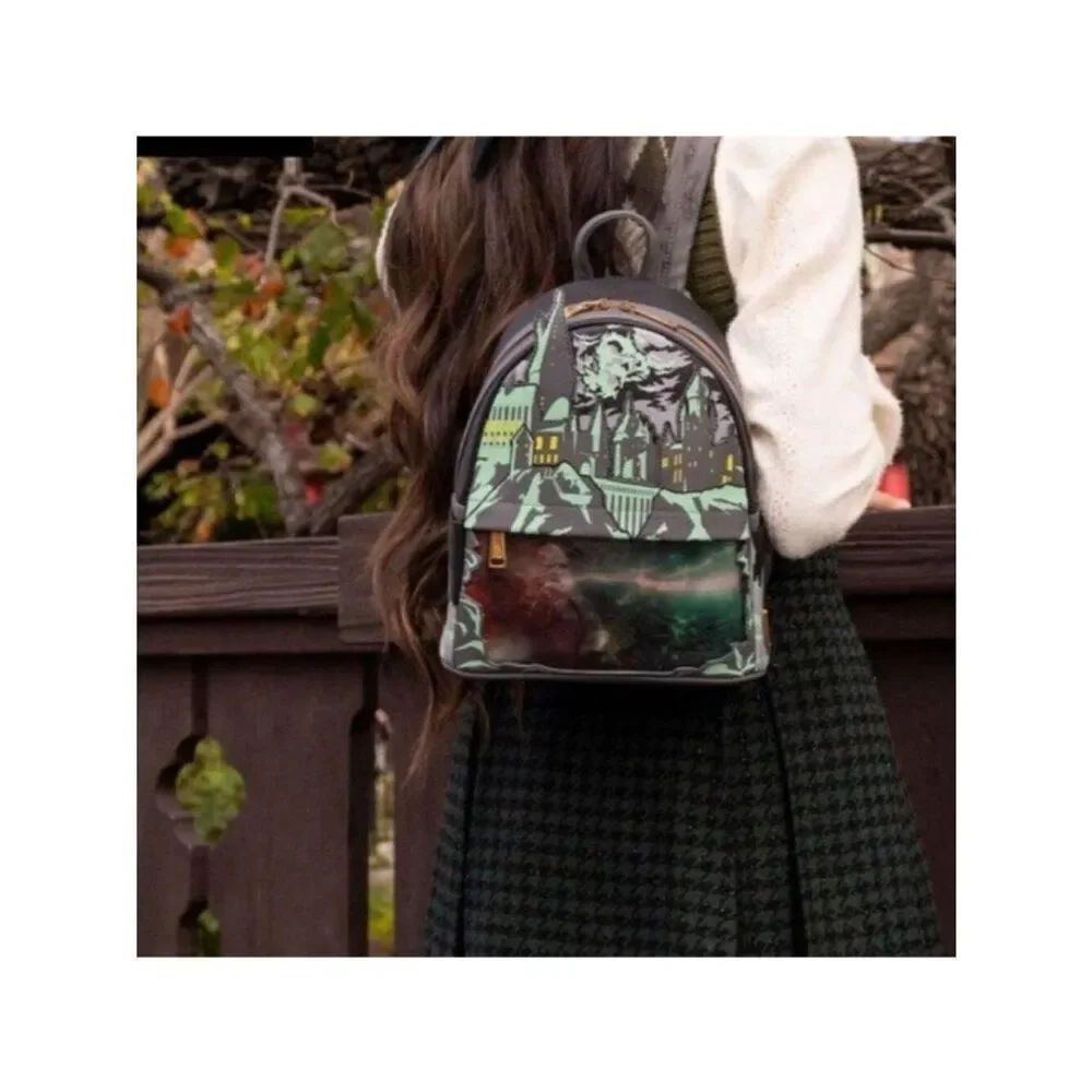 Loungefly Harry Potter Glow in the Dark Battle Scene Loungefly Mini Backpack NWT